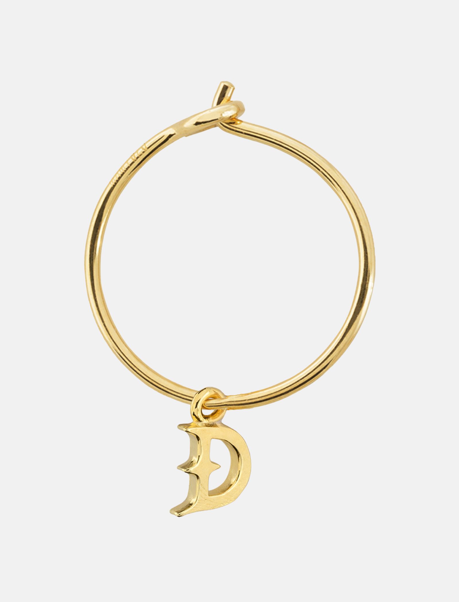 Alphabet Hoops Gold Large
