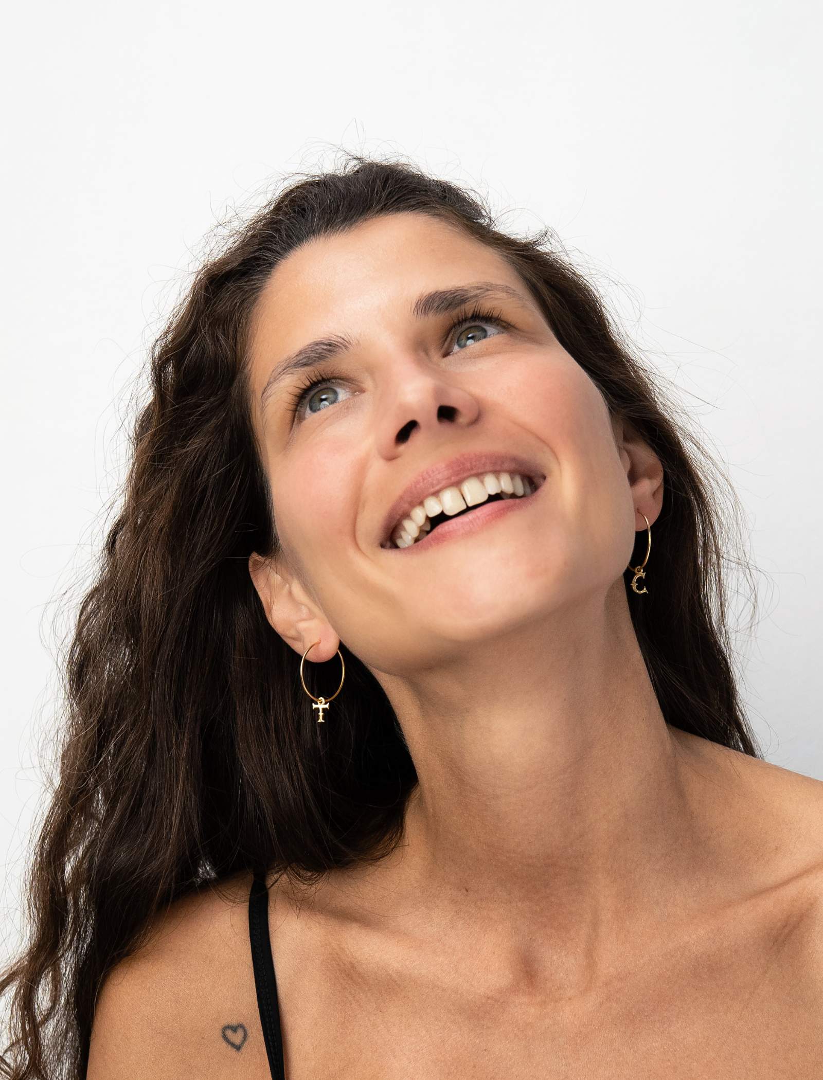 Alphabet Hoops Gold Large