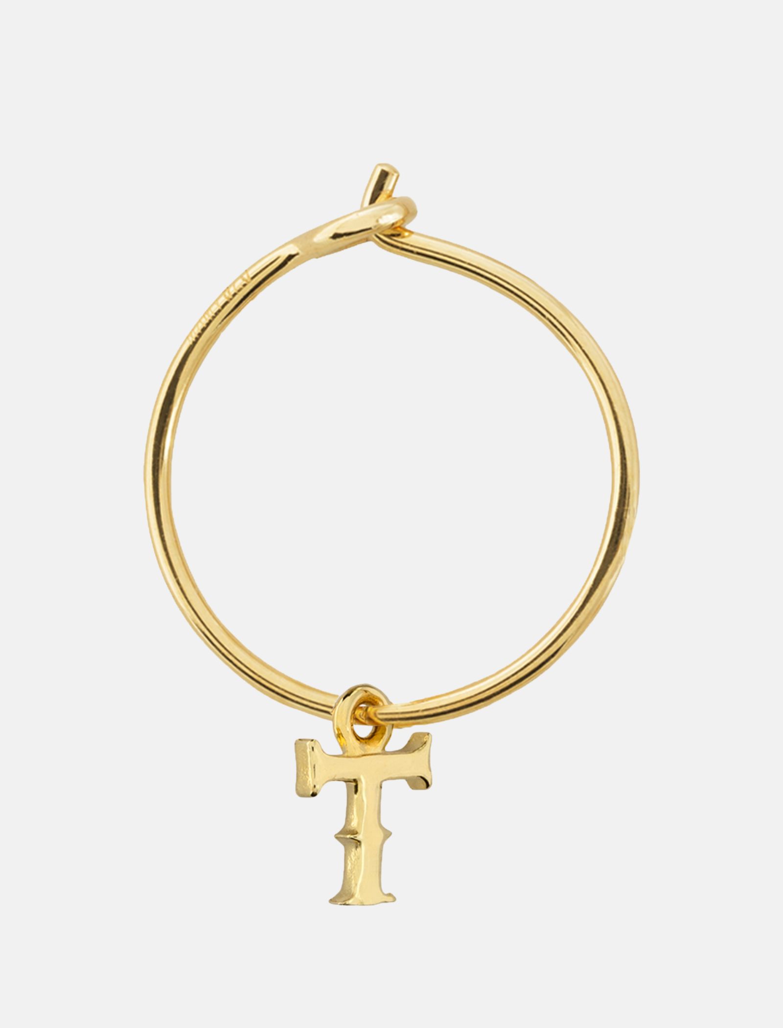 Alphabet Hoops Gold Large