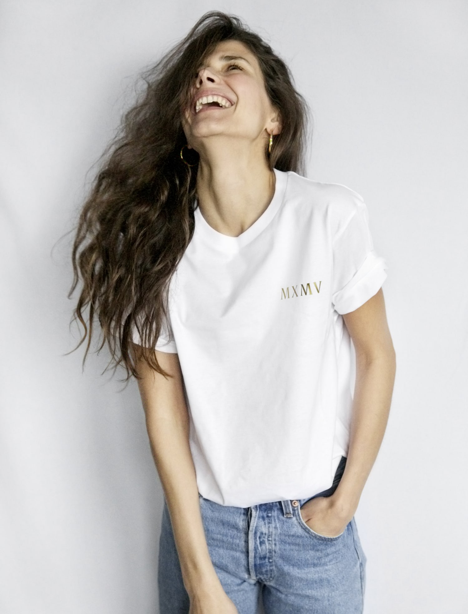 Maximova T-Shirt White Gold