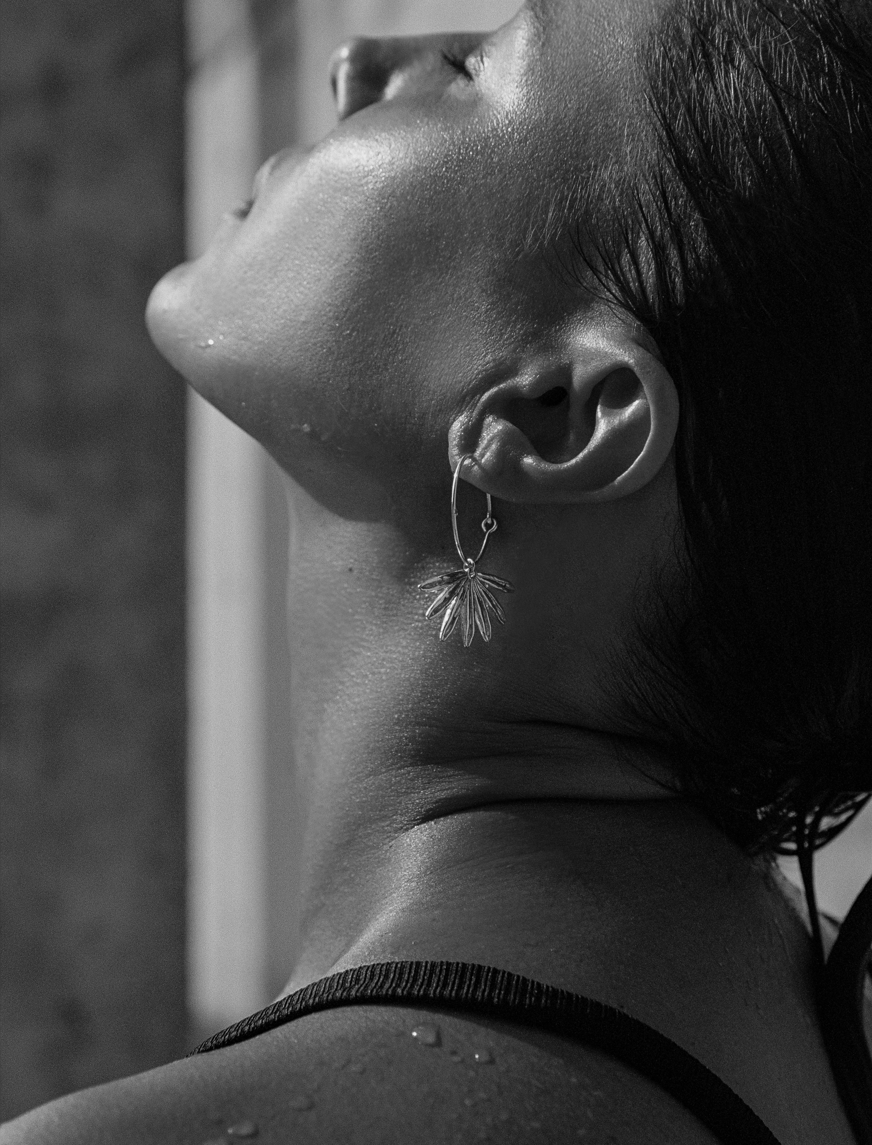 Sun Siren Hoop Silver